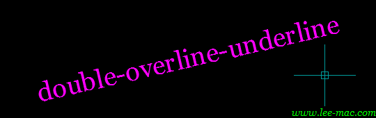 Double Overline & Underline